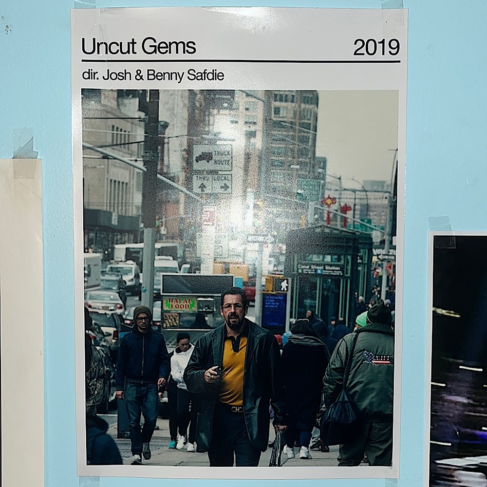 Uncut Gems Poster Adam Sandler Movie 2019